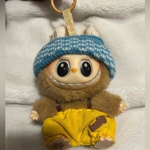 Cute Monster Plush with Blue Hat and Yellow Pants